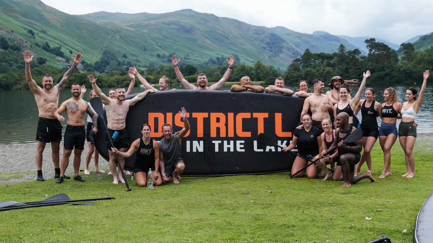 The Body Engineer community at a lake training day
